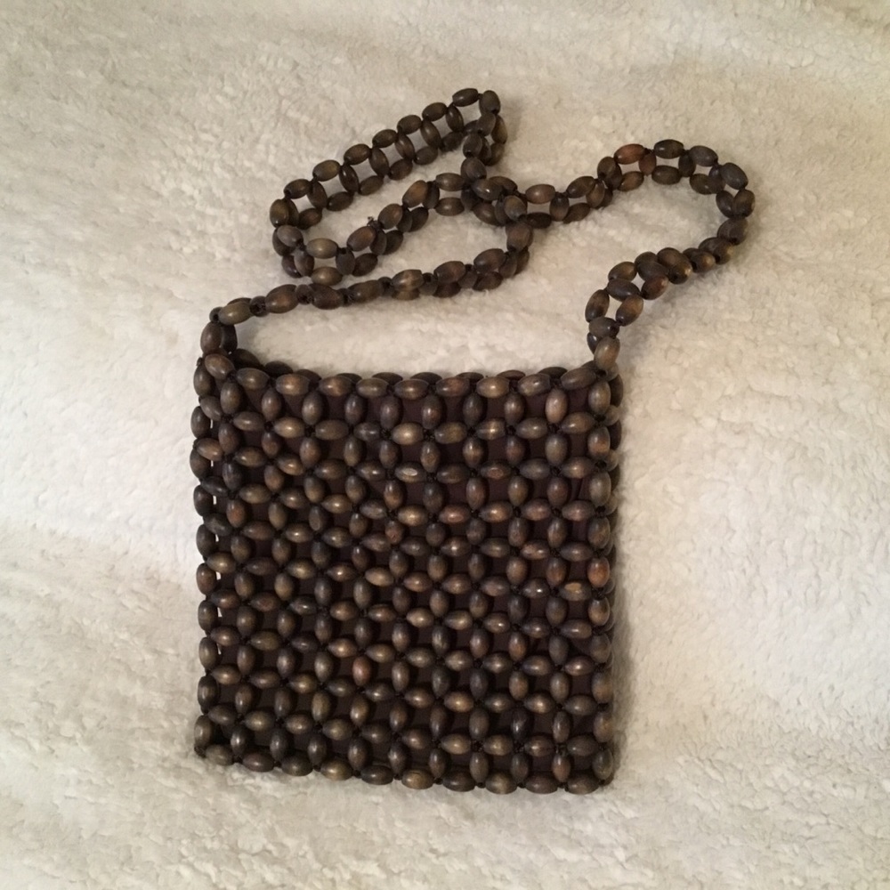 The Sak Wooden Bead Shoulder Bag